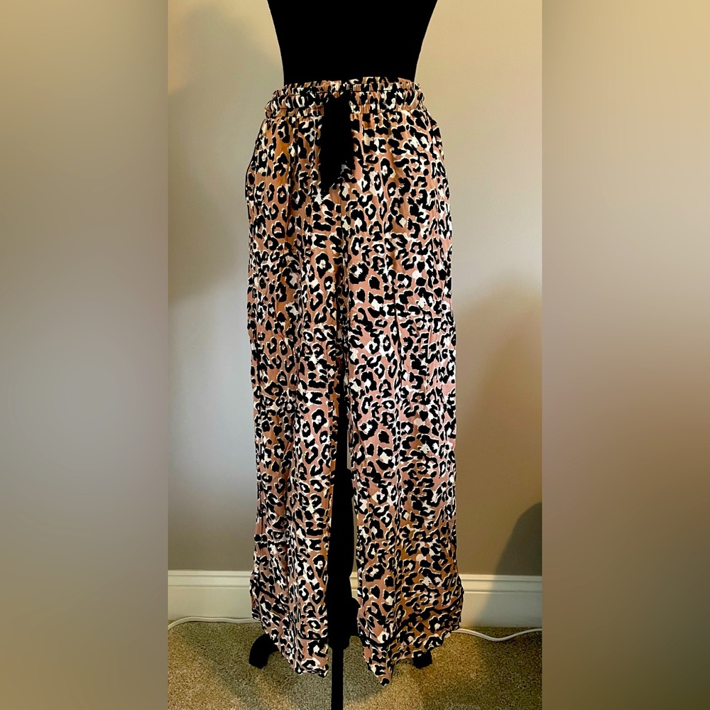 Tribal animal print lounge pajama bottoms
